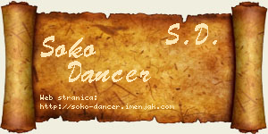 Soko Dancer vizit kartica
